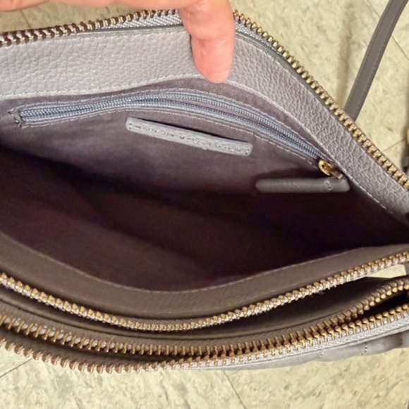 Marc by MARC JACOBS Light Grey Leather + Suede Shoulder/Crossbody Handbag - Picture 9 of 15